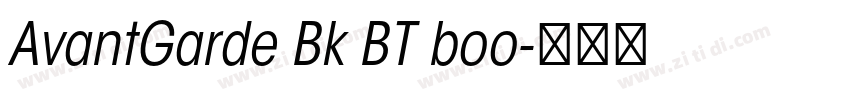 AvantGarde Bk BT boo字体转换